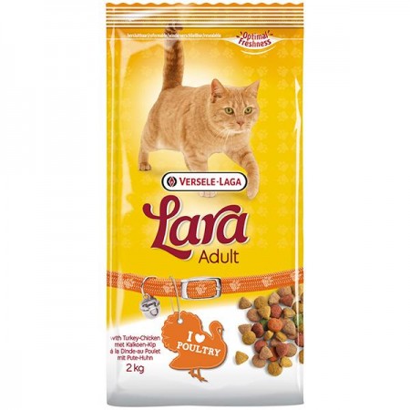 Lara Cat Adult with Turkey & Chicken ИНДЕЙКА и КУРИЦА корм для кошек 2 кг (410691)